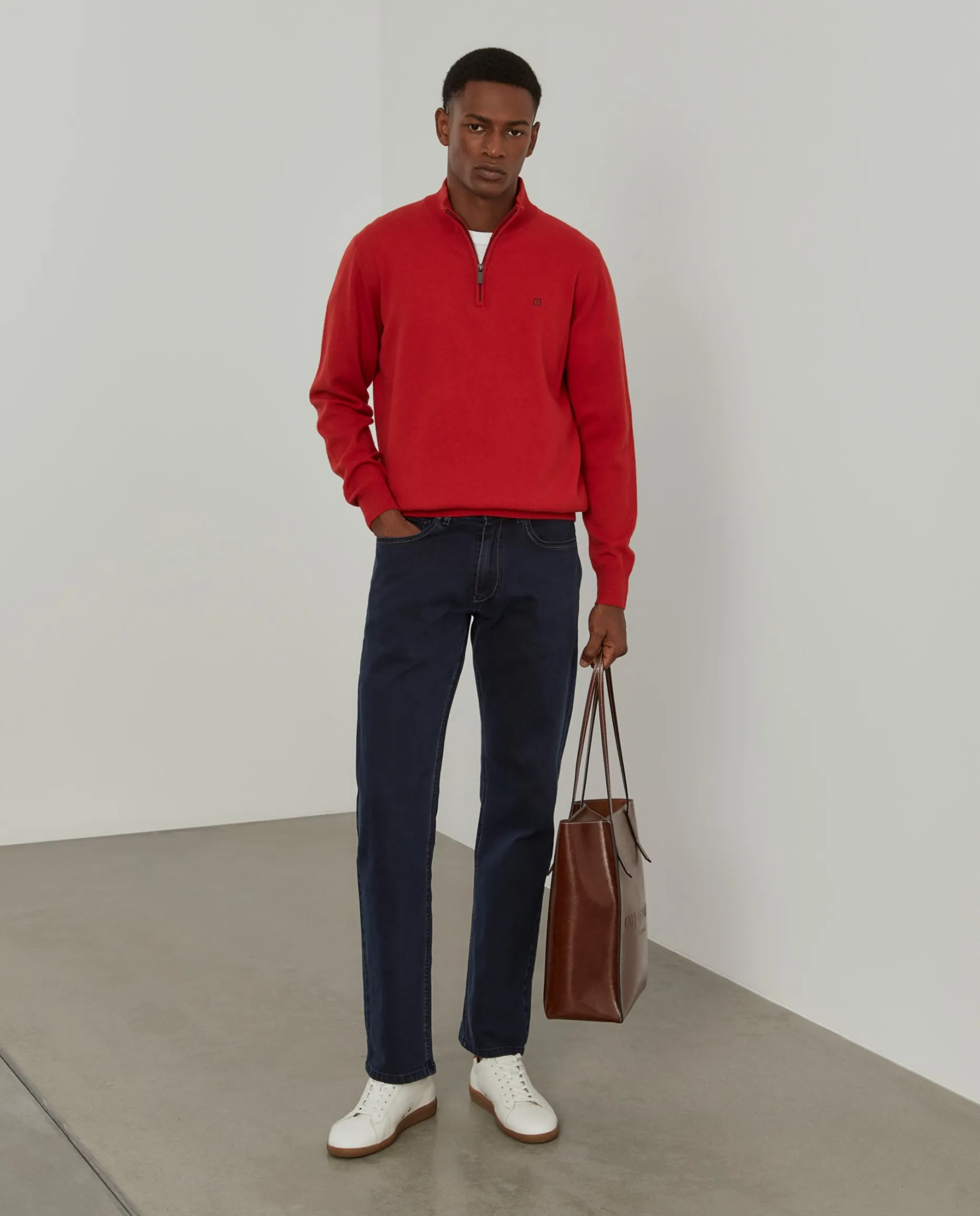 Calças denim regular fit