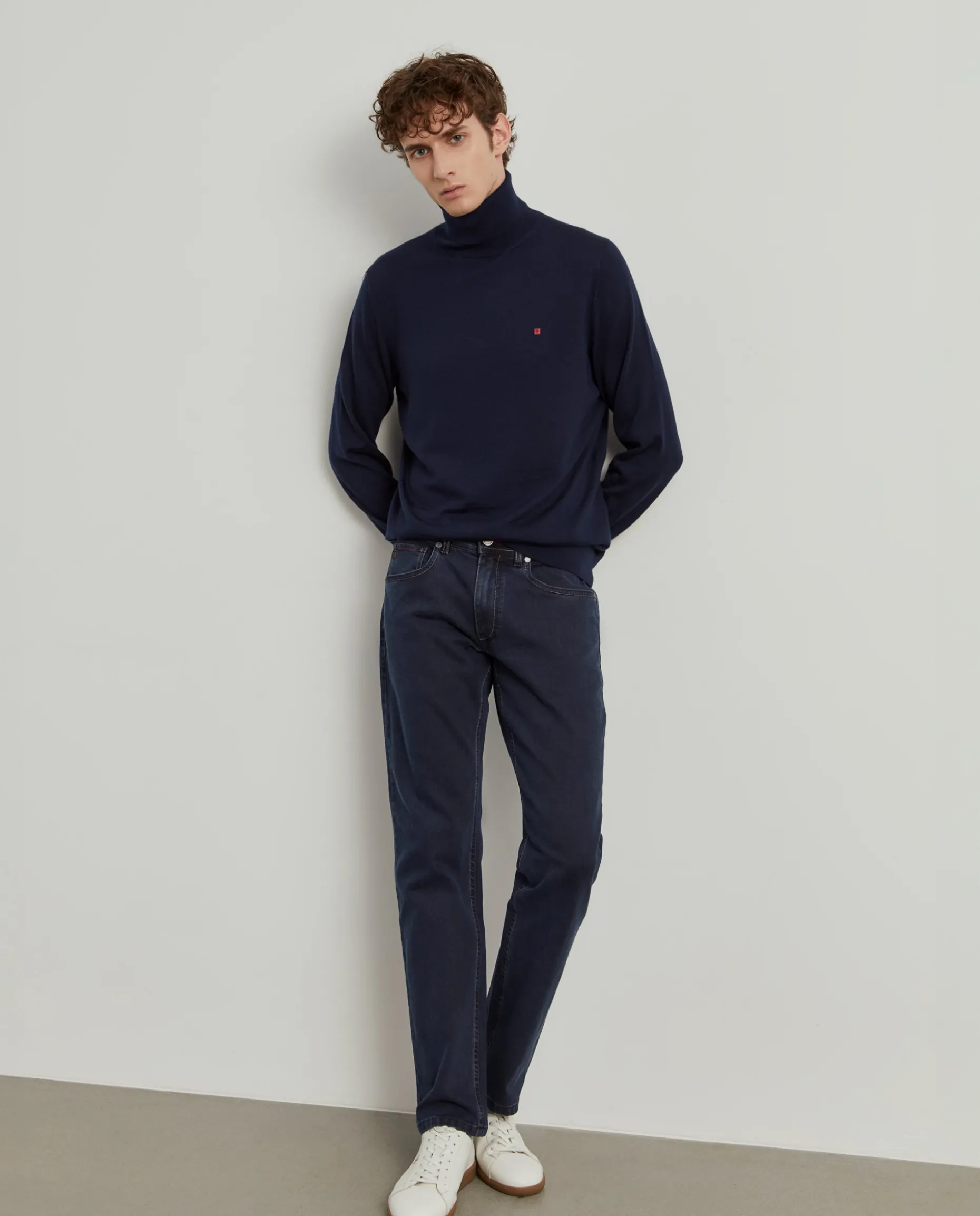 Calças denim regular fit