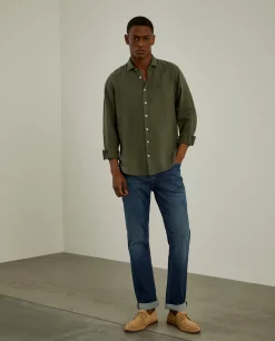 Calças denim regular fit