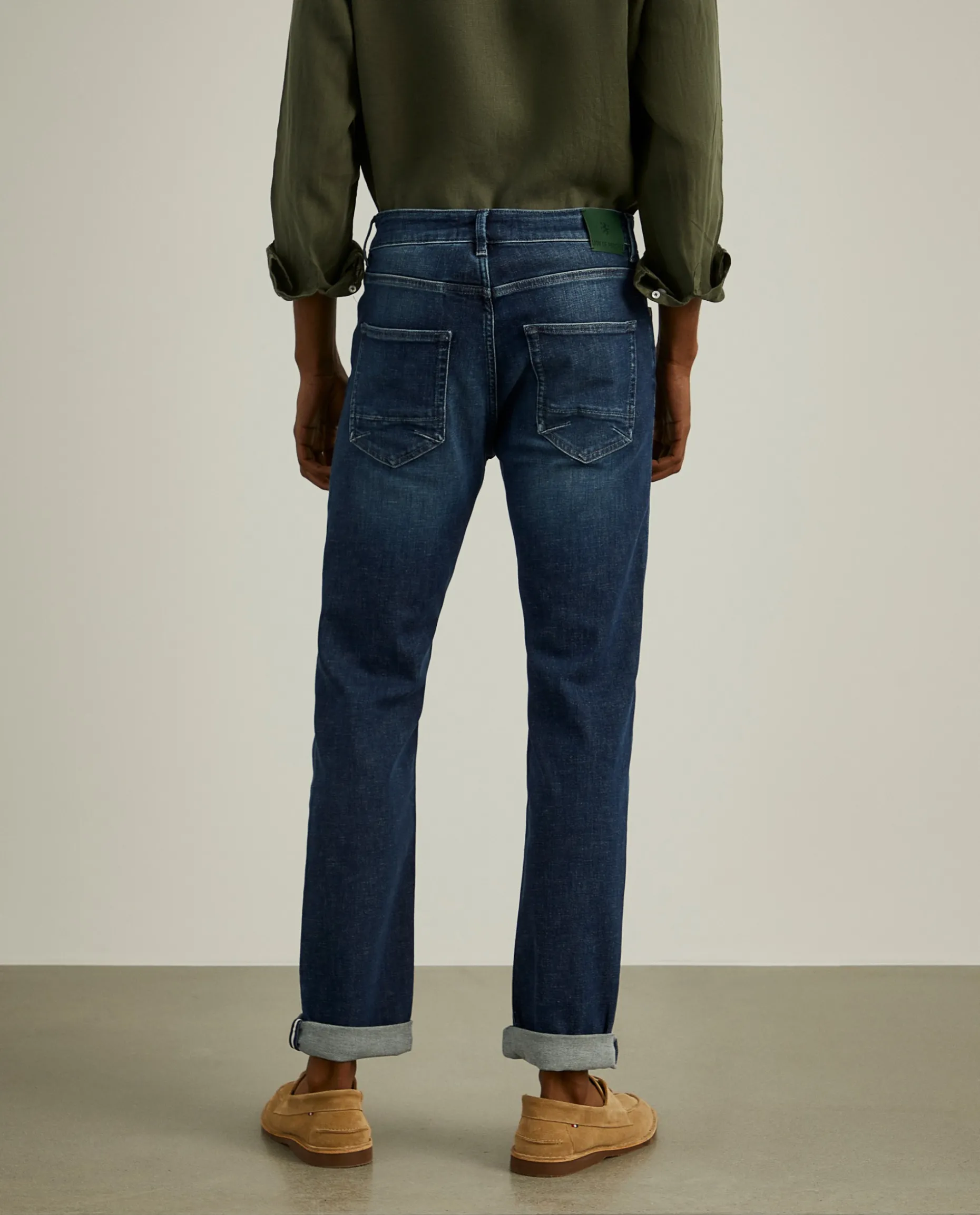 Calças denim regular fit