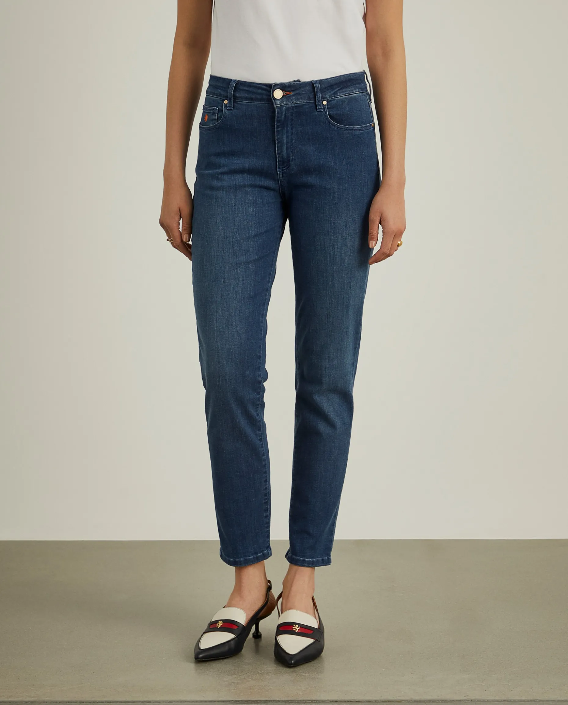 Calças denim regular fit