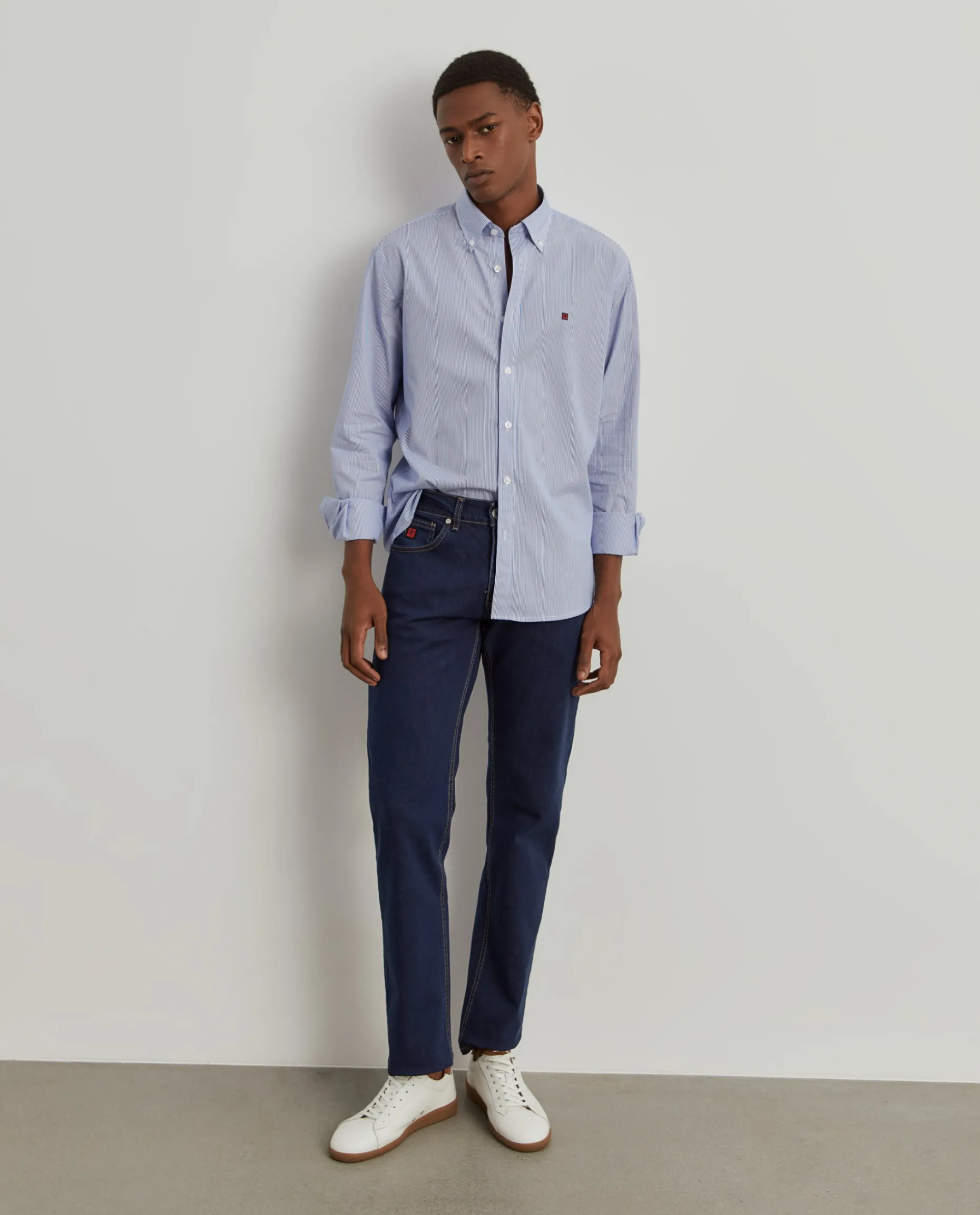 Calças denim regular fit