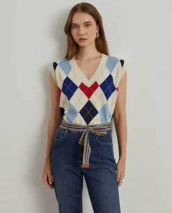 Calças denim regular fit com cinto