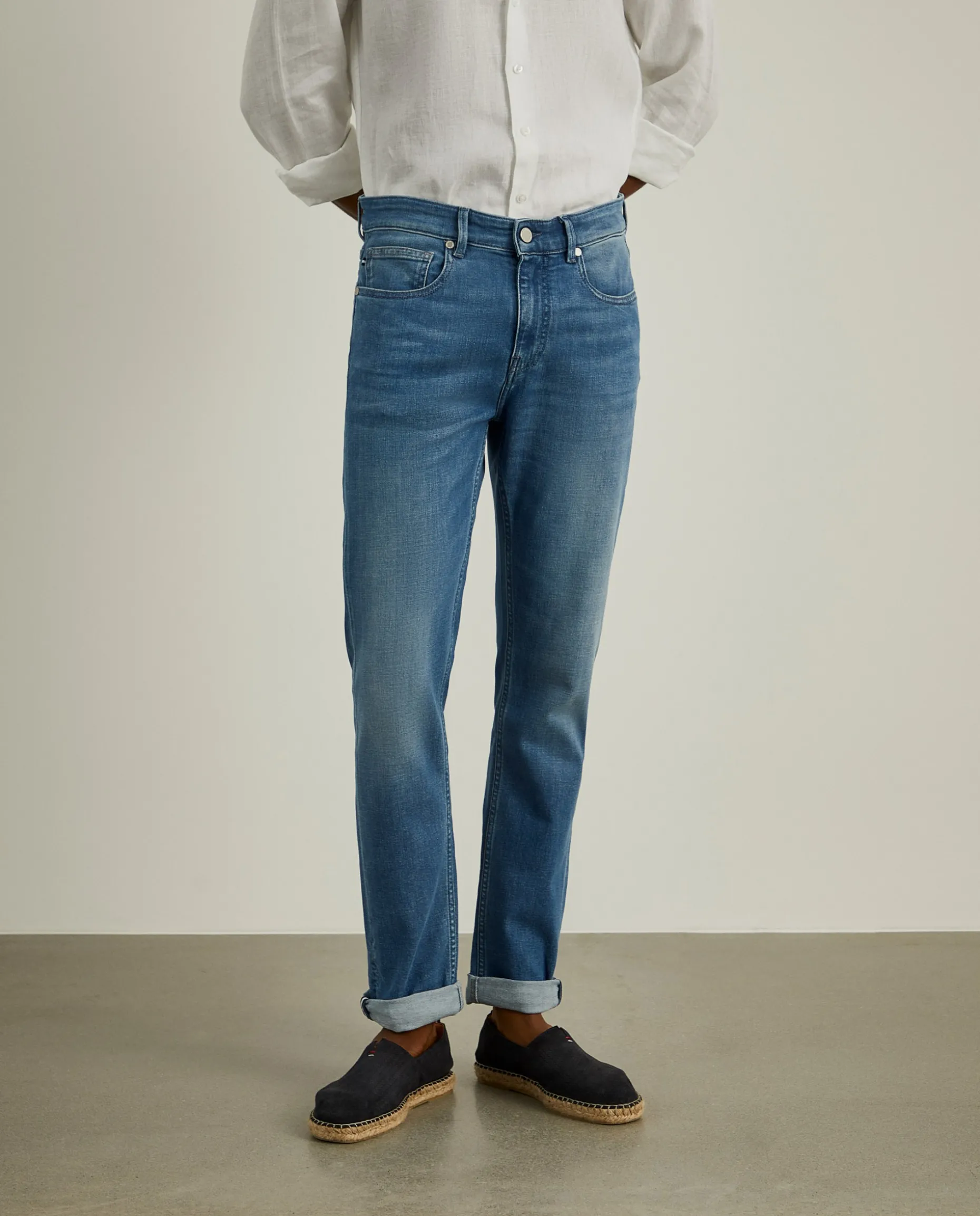 Calças denim slim fit