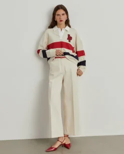 Calças denim wide leg