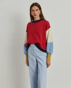 Calças denim wide leg