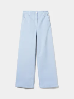 Calças denim wide leg