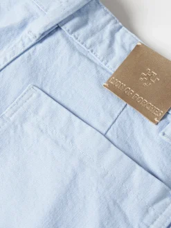 Calças denim wide leg