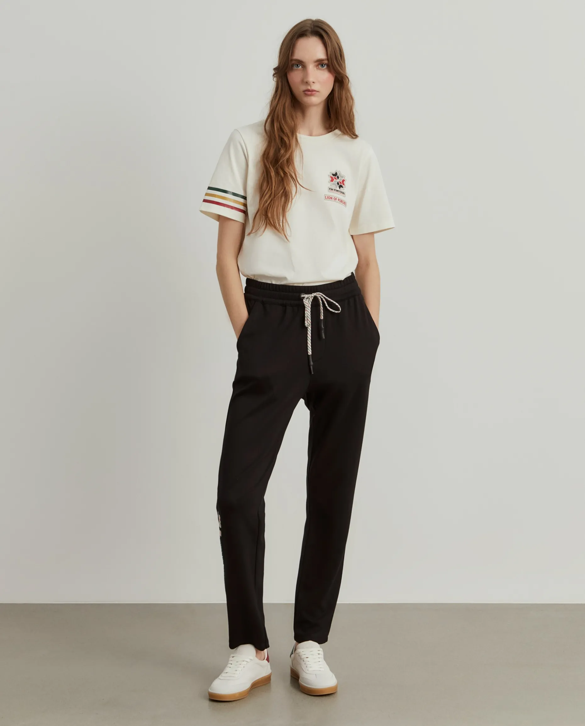 Calças jogger com cordões Lion x FDI