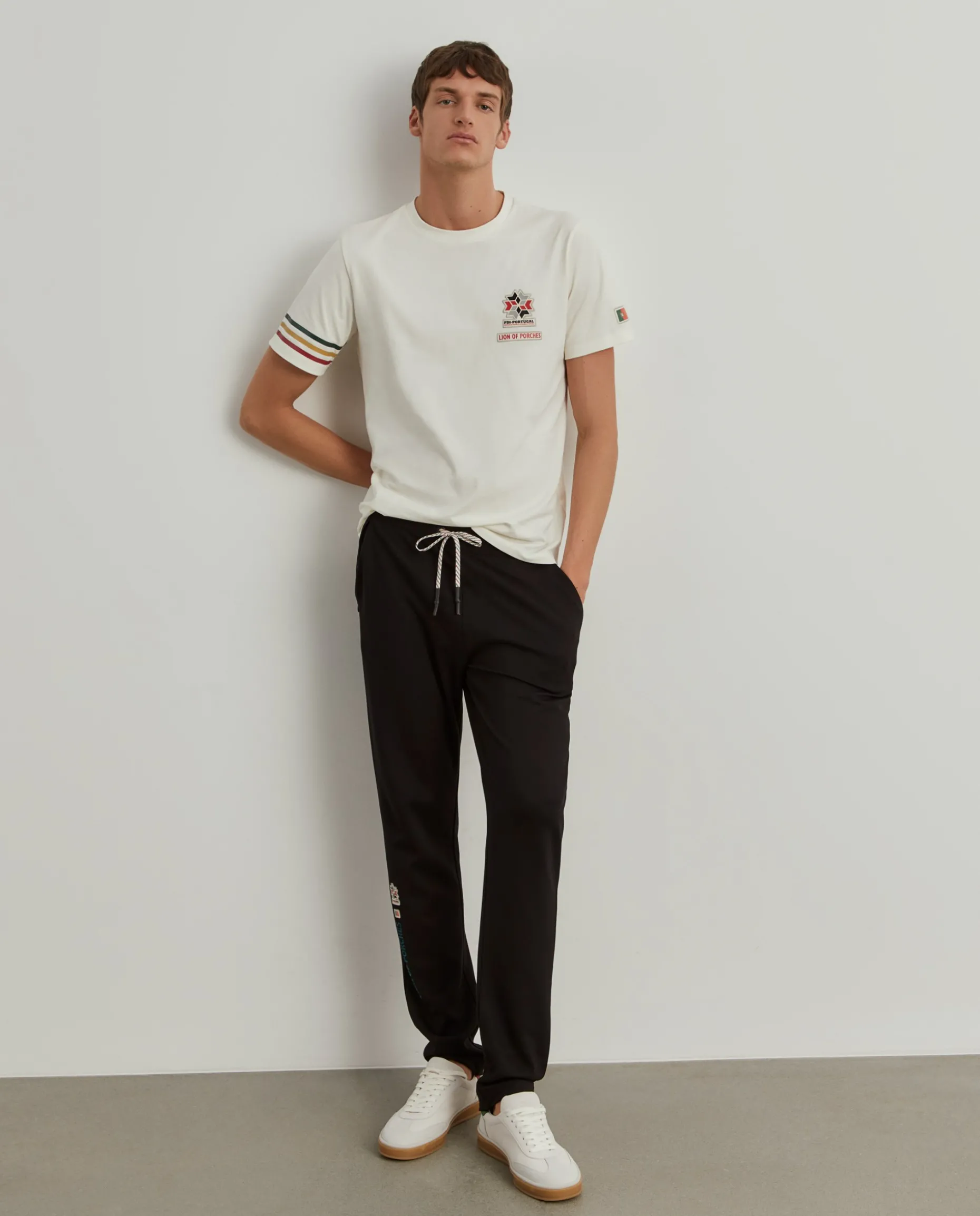 Calças jogger com cordões Lion x FDI