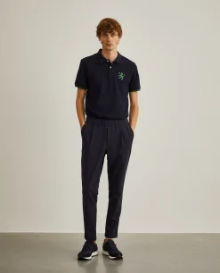 Calças jogger com cordão