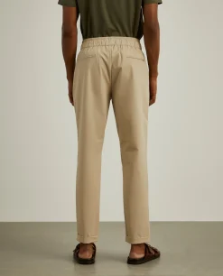 Calças jogger em malha técnica com cordão