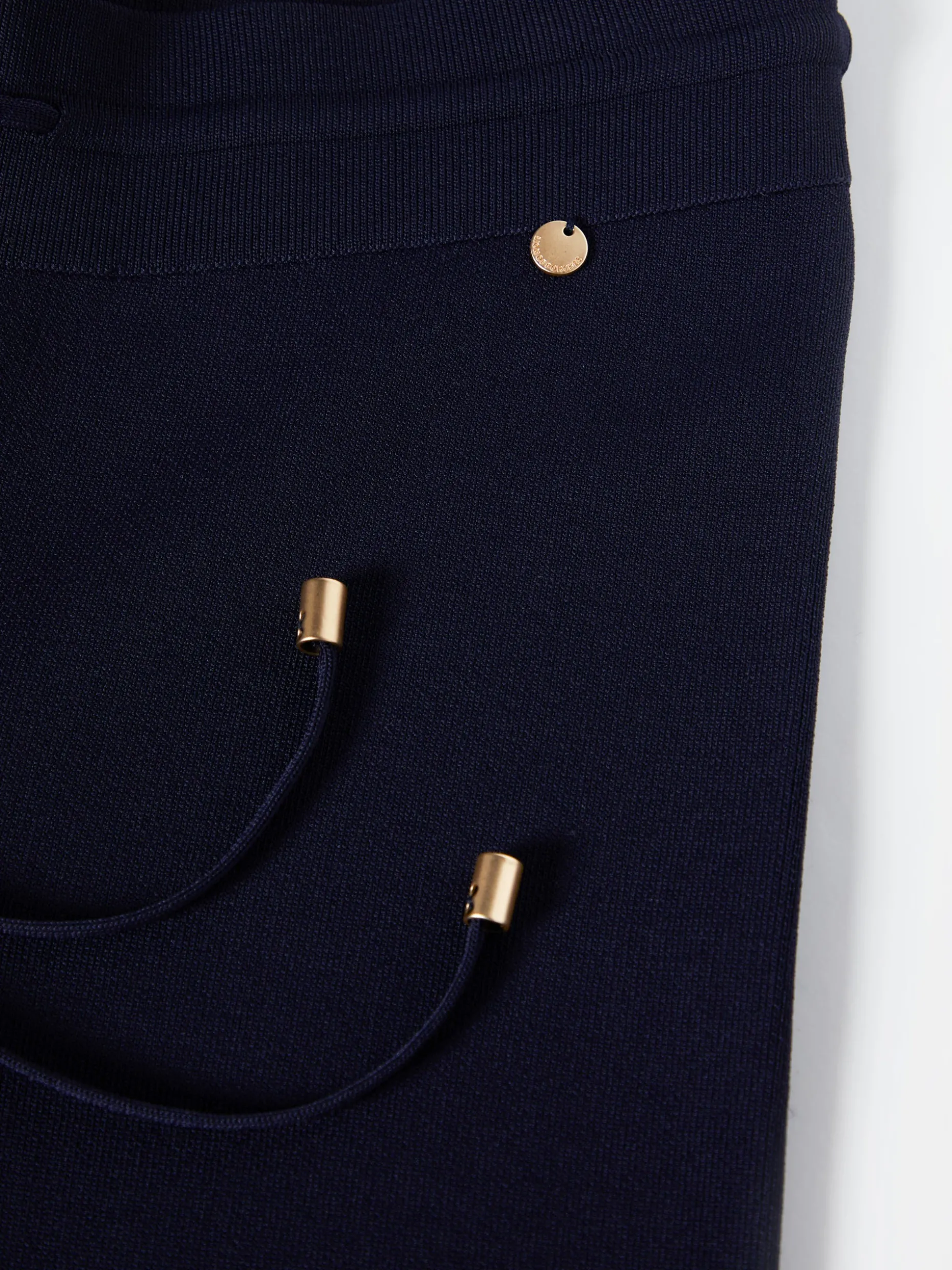 Calças largas de malha