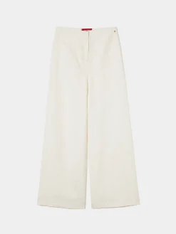 Calças pantalona 100% linho