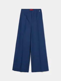 Calças pantalona 100% linho