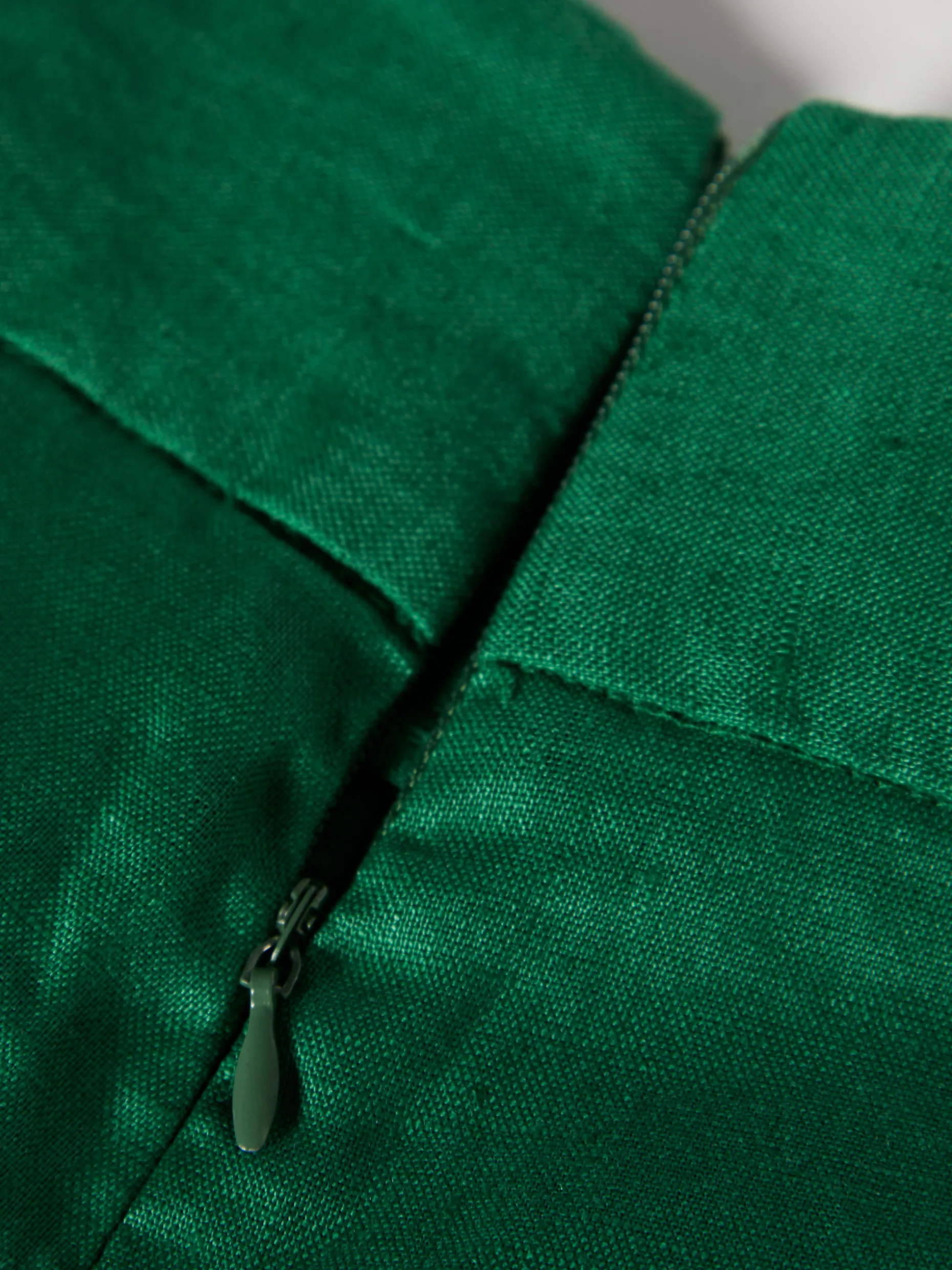 Calças pantalona em linho