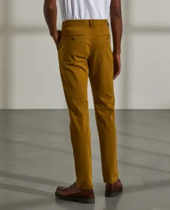 Calças para homem chino slim fit em algodão stretch