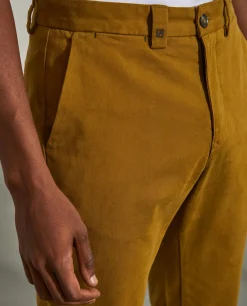 Calças para homem chino slim fit em algodão stretch