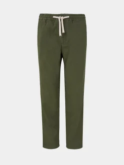 Calças para homem regular fit com cordão e cintura elástica