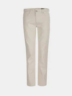 Calças para homem regular fit em algodão em sarja