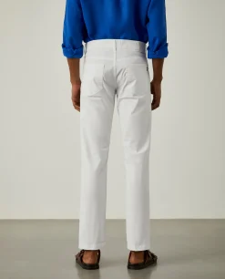 Calças regular fit com cinco bolsos