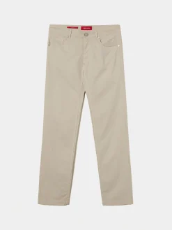 Calças regular fit com cinco bolsos