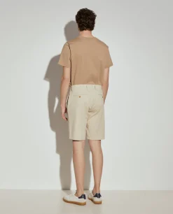 Calções bermuda em algodão