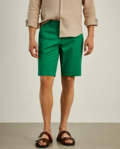 Calções bermuda em algodão