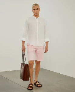 Calções bermuda em algodão