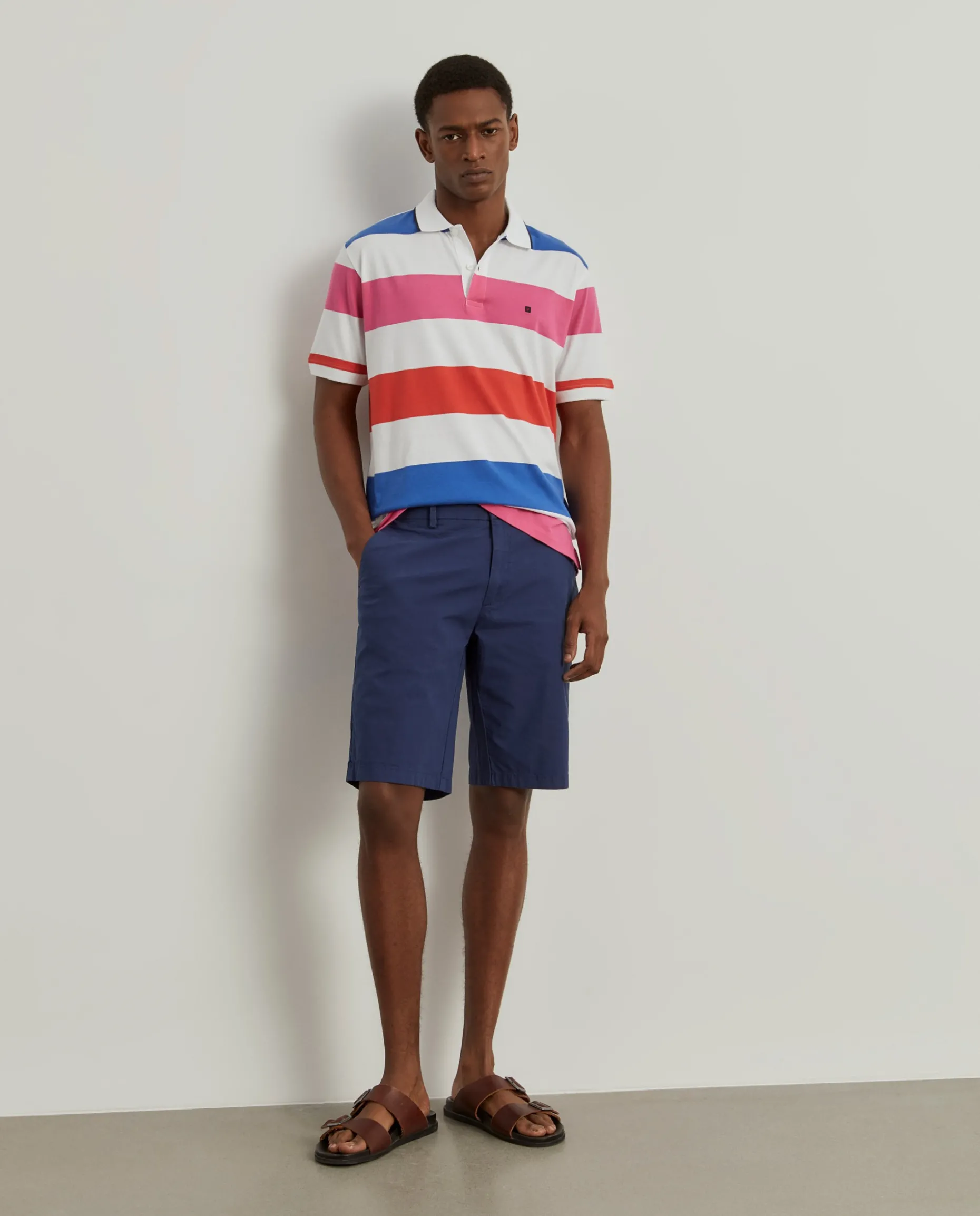 Calções bermuda em algodão