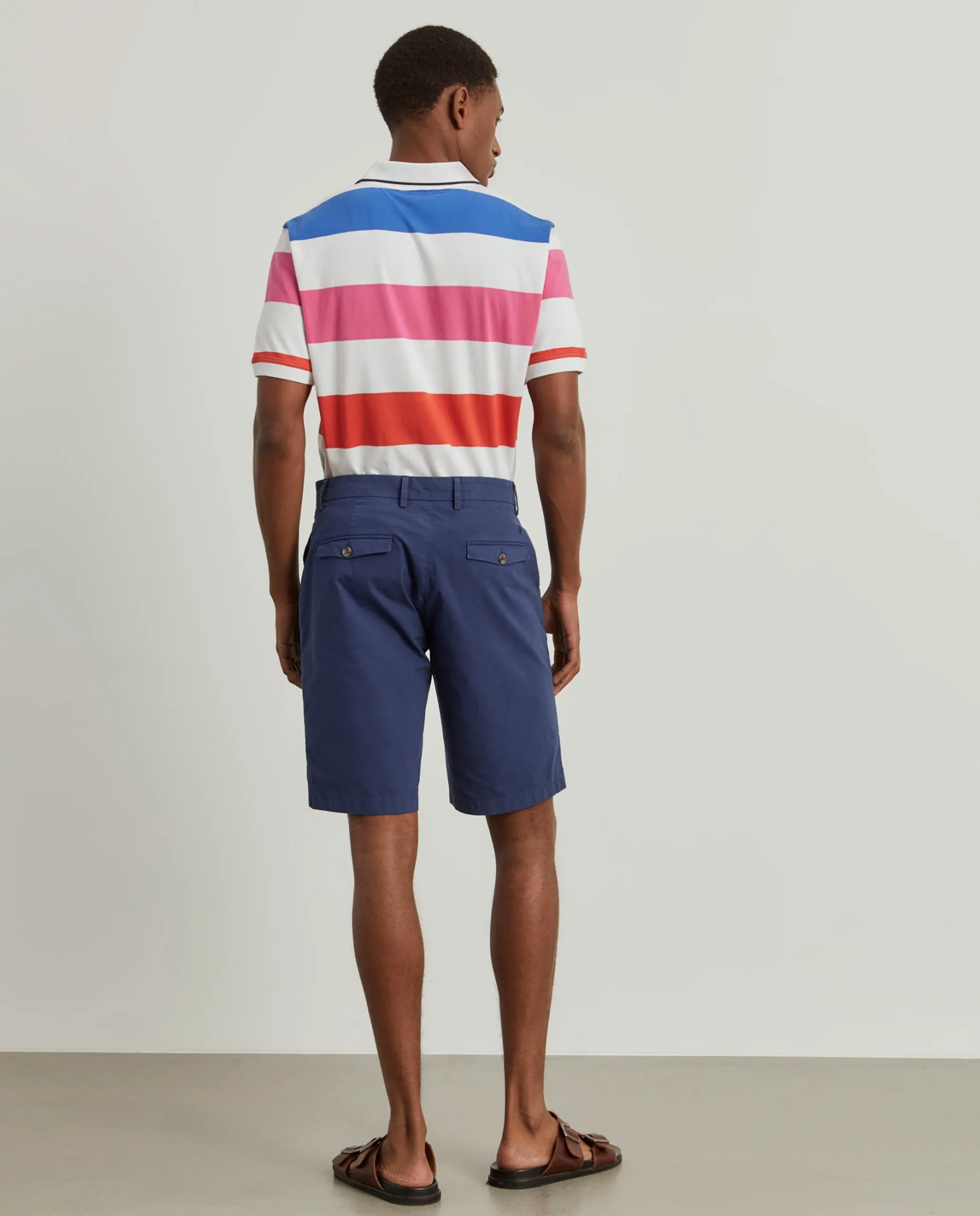 Calções bermuda em algodão