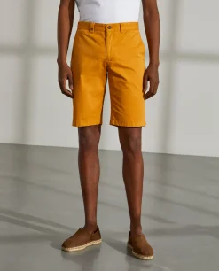 Calções chino para homem de algodão stretch