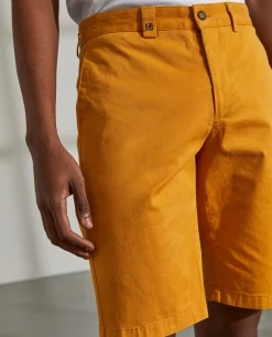 Calções chino para homem de algodão stretch