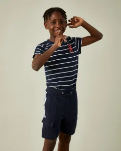 Calções de malha com cordão