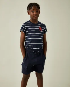 Calções de malha com cordão