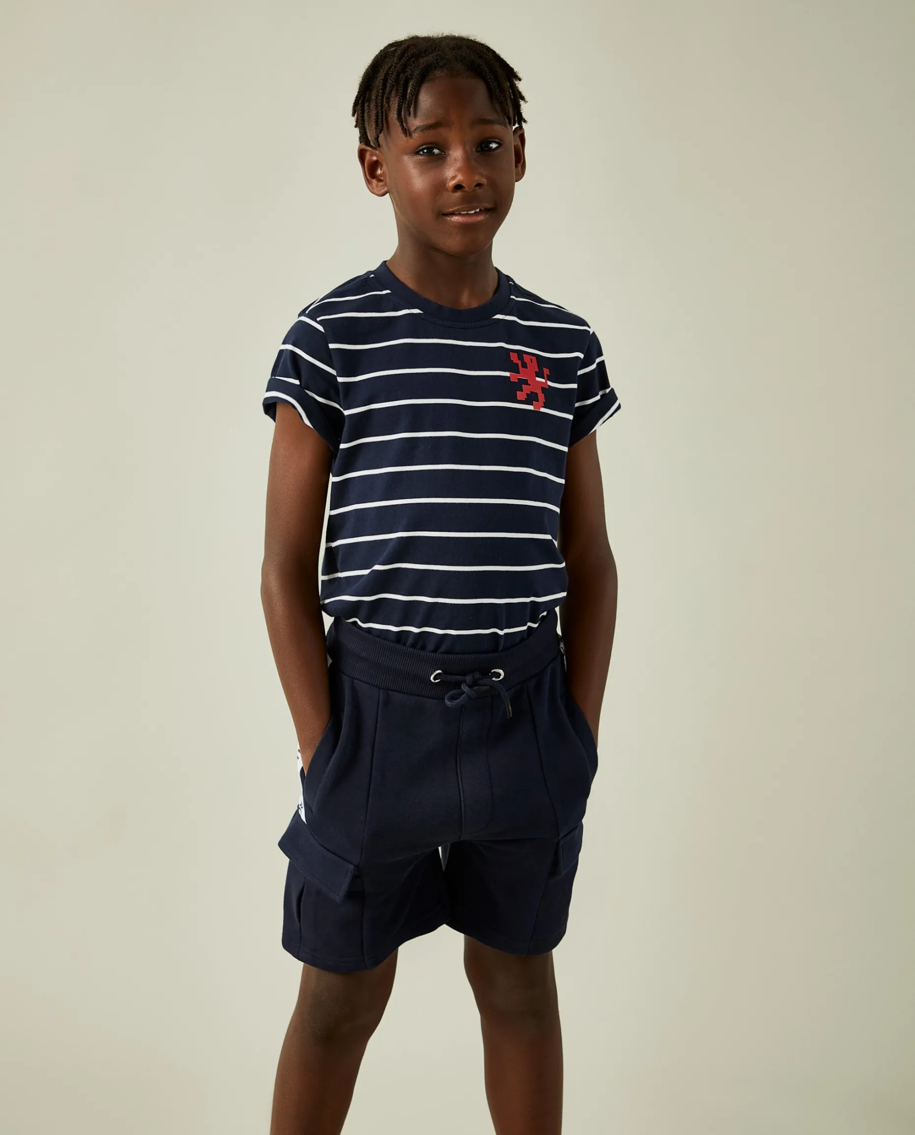 Calções de malha com cordão