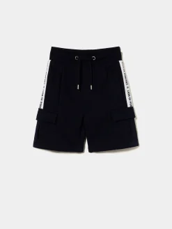 Calções de malha com cordão