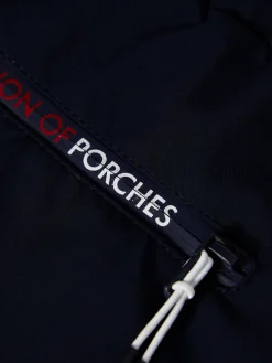 Calções de malha com fitas laterais em contraste