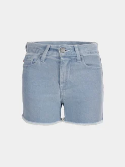 Calções denim com estampado