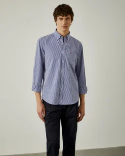 Camisa aos quadrados regular fit