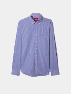 Camisa aos quadrados regular fit