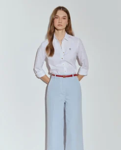 Camisa clássica com riscas