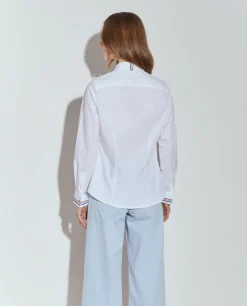 Camisa clássica com riscas