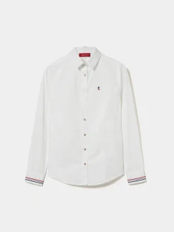 Camisa clássica com riscas