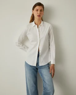 Camisa clássica em algodão