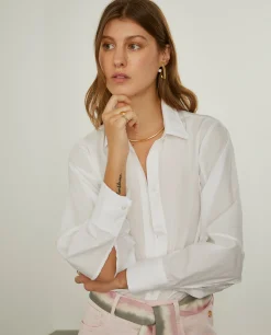 Camisa clássica mangas abalonadas