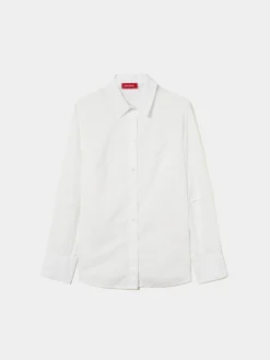 Camisa clássica mangas abalonadas