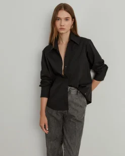 Camisa com punhos bordados