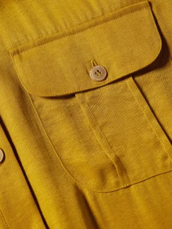 Camisa comprida com laço