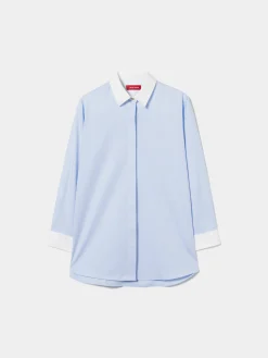 Camisa de algodão color block